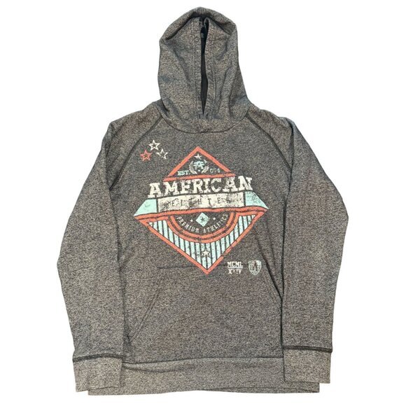 American Fighter Mens Size S Pullover Hoodie Long Sleeve Black Graphic Print |E1 - Picture 1 of 5